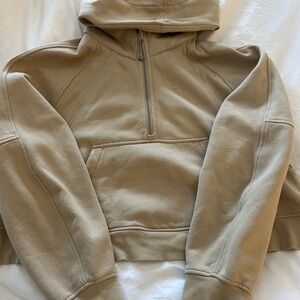 Lululemon Tan Half Zip Hoodie